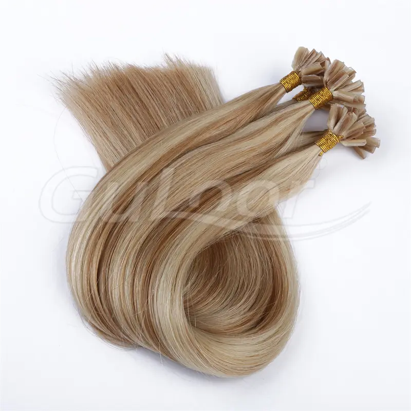 U Tip Hair Wholesales 100% human Hair Extensions #P27/613 Color